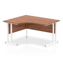 Impulse Crescent Desk With Cantilever Leg - Walnut - NWOF