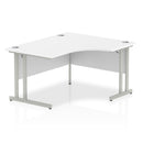 Impulse Crescent Desk With Cantilever Leg - White - NWOF