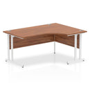 Impulse Crescent Desk With Cantilever Leg - Walnut - NWOF
