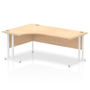 Impulse Crescent Desk With Cantilever Leg - Maple - NWOF