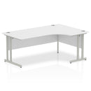 Impulse Crescent Desk With Cantilever Leg - White - NWOF