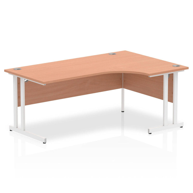 Impulse Crescent Desk With Cantilever Leg - Beech - NWOF