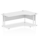 Impulse Crescent Desk With Cantilever Leg - White - NWOF