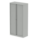 QUBE by Bisley Tambour Cupboard - Goose Grey - NWOF