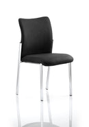 Academy Visitor Chair Black Fabric Back Without Arms - NWOF