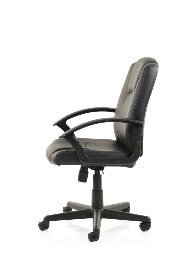 Bella Executive Managers Chair Black Leather - NWOF