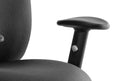 Chiro Medium Back Task Operators Chair Black With Arms - NWOF