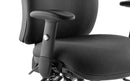 Chiro Medium Back Task Operators Chair Black With Arms - NWOF