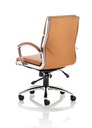 Classic Executive Chair Tan With Arms Medium Back - NWOF