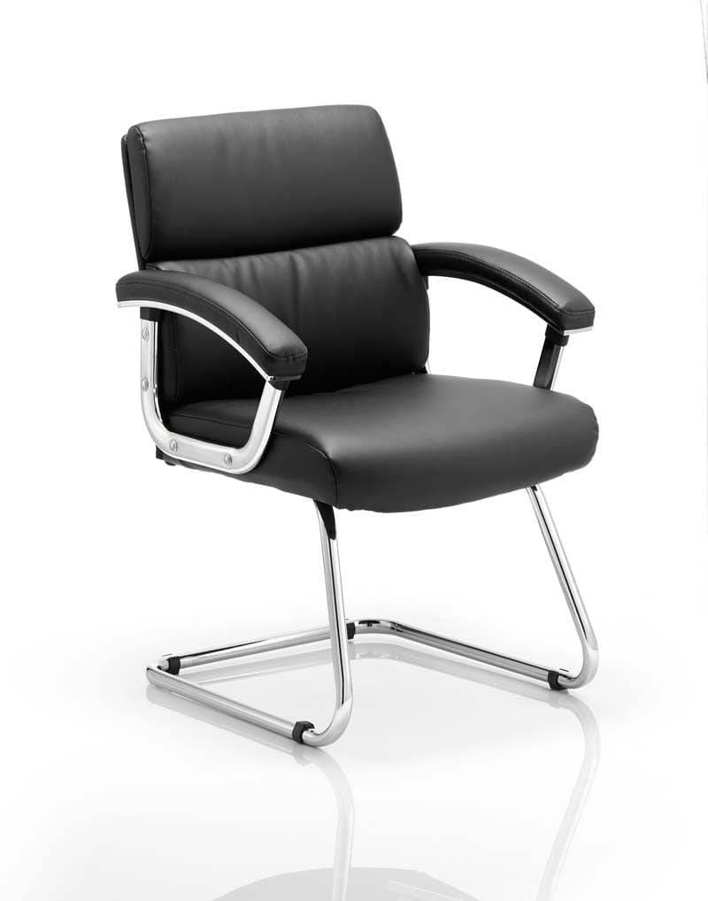 Desire Cantilever Chair Black With Arms - NWOF