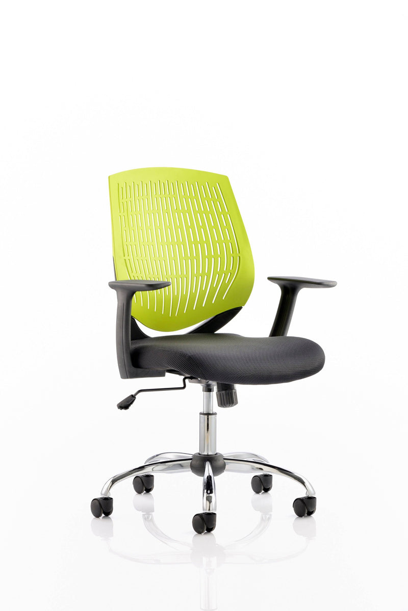 Dura Task Operator Chair Green With Arms - NWOF