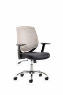Dura Task Operator Chair Grey With Arms - NWOF
