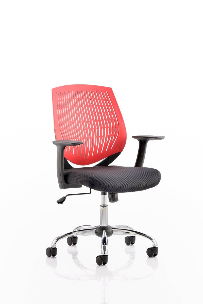 Dura Task Operator Chair Red With Arms - NWOF