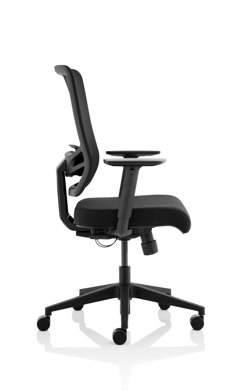 Ergo Twist Chair Black Fabric Seat Mesh Back - NWOF