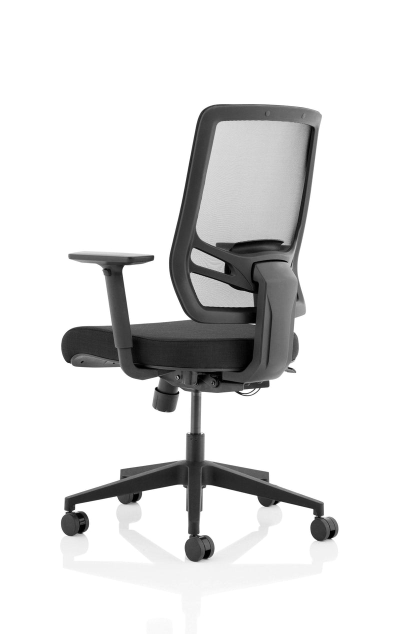 Ergo Twist Chair Black Fabric Seat Mesh Back - NWOF