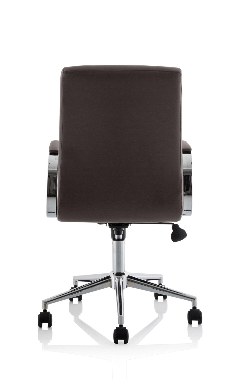Ezra Executive Brown Leather Chair - NWOF