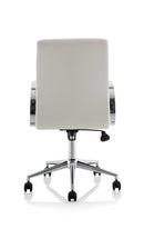 Ezra Executive White Leather Chair - NWOF