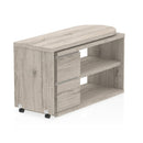 Fleur Smart Storage Desk Grey Oak - NWOF