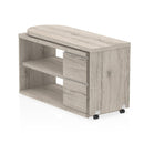 Fleur Smart Storage Desk Grey Oak - NWOF