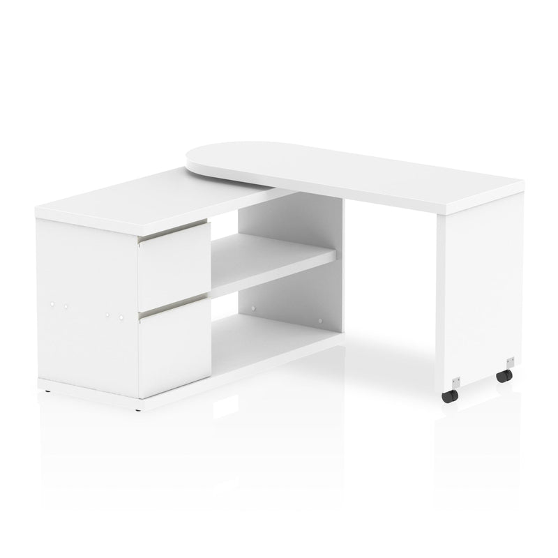 Fleur Smart Storage Desk White - NWOF