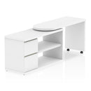 Fleur Smart Storage Desk White - NWOF