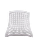 Flex Task Operator Chair Black Frame With Black Fabric Seat Moonstone White Back With Arms - NWOF