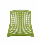 Flex Task Operator Chair White Frame Black Fabric Seat With Green Back With Arms - NWOF