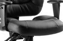 Galaxy Task Operator Chair Black Leather With Arms - NWOF