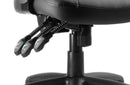 Galaxy Task Operator Chair Black Leather With Arms - NWOF
