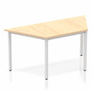 Impulse 1600mm Trapezium Maple Top Silver Box Frame Leg - NWOF