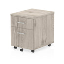 Impulse 2 Drawer Mobile Pedestal Grey Oak - NWOF
