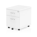Impulse 2 Drawer Mobile Pedestal White - NWOF