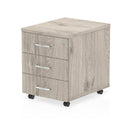 Impulse 3 Drawer Mobile Pedestal Grey Oak - NWOF