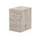 Impulse 600mm Deep Desk High Pedestal Grey Oak - NWOF