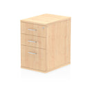 Impulse 600mm Deep Desk High Pedestal Maple - NWOF