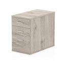 Impulse 800mm Deep Desk High Pedestal Grey Oak - NWOF