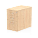 Impulse 800mm Deep Desk High Pedestal Maple - NWOF