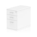 Impulse 800mm Deep Desk High Pedestal White - NWOF