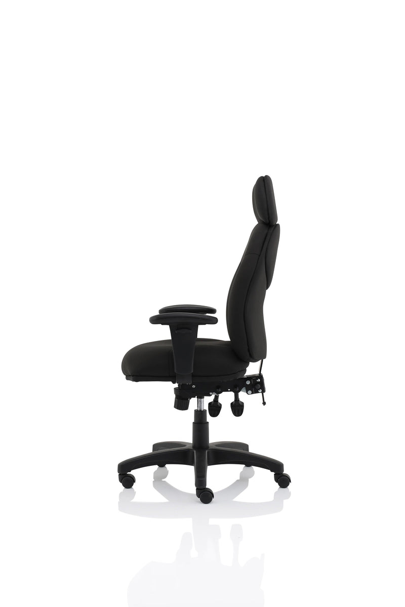 Jet Black Fabric Executive Chair - NWOF