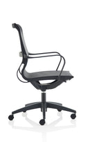 Lula Black Mesh Executive Chair With Fixed Arms - NWOF