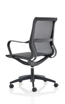 Lula Black Mesh Executive Chair With Fixed Arms - NWOF