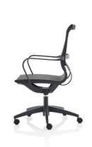 Lula Black Mesh Executive Chair With Fixed Arms - NWOF