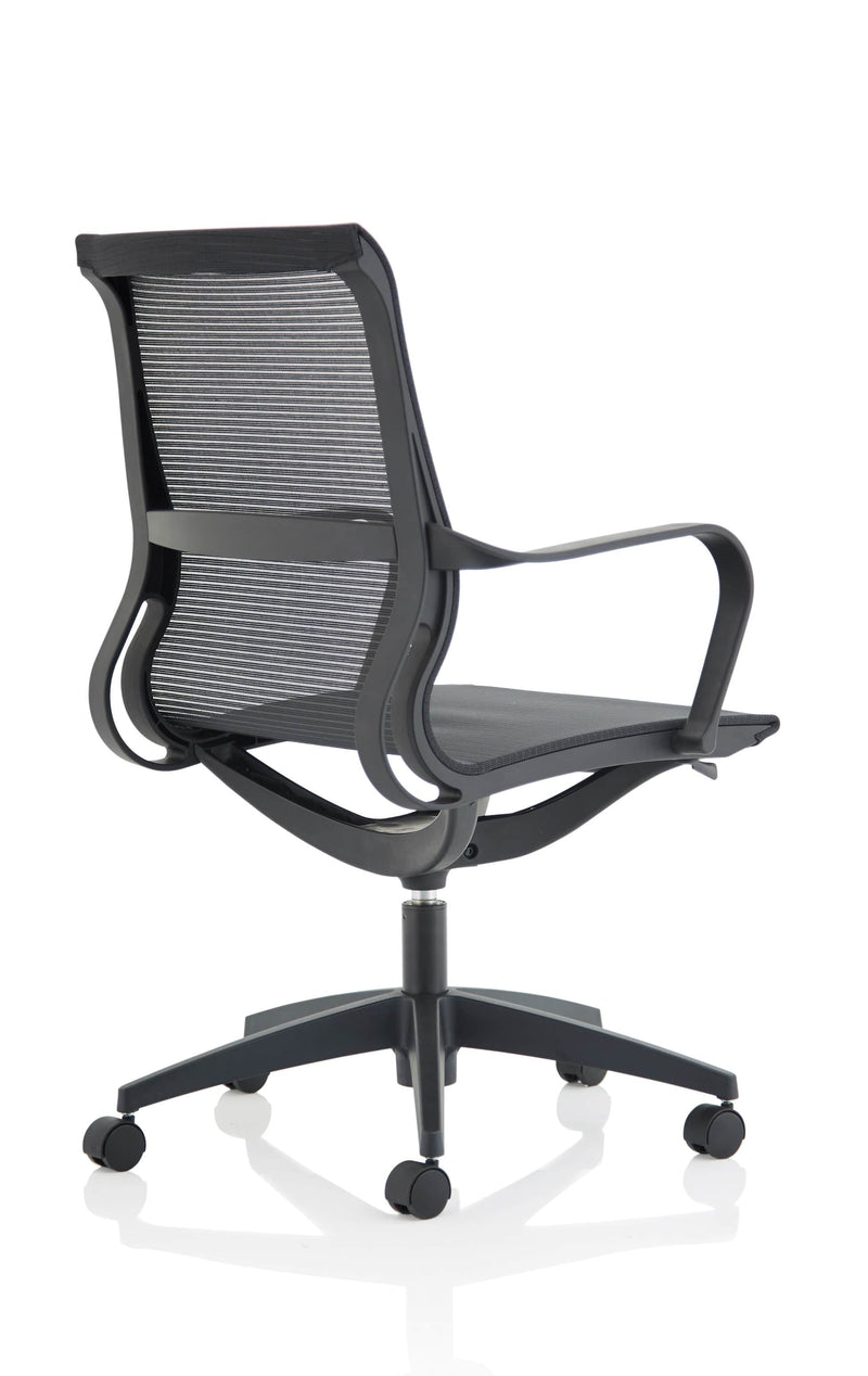 Lula Black Mesh Executive Chair With Fixed Arms - NWOF