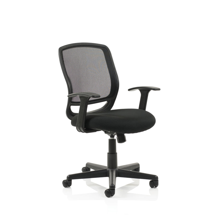 Mave Task Operator Chair Black Mesh With Arms - NWOF