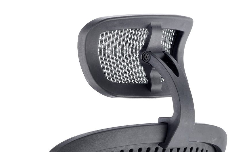 Mirage II Executive Chair Black Mesh With Arms With Headrest - NWOF