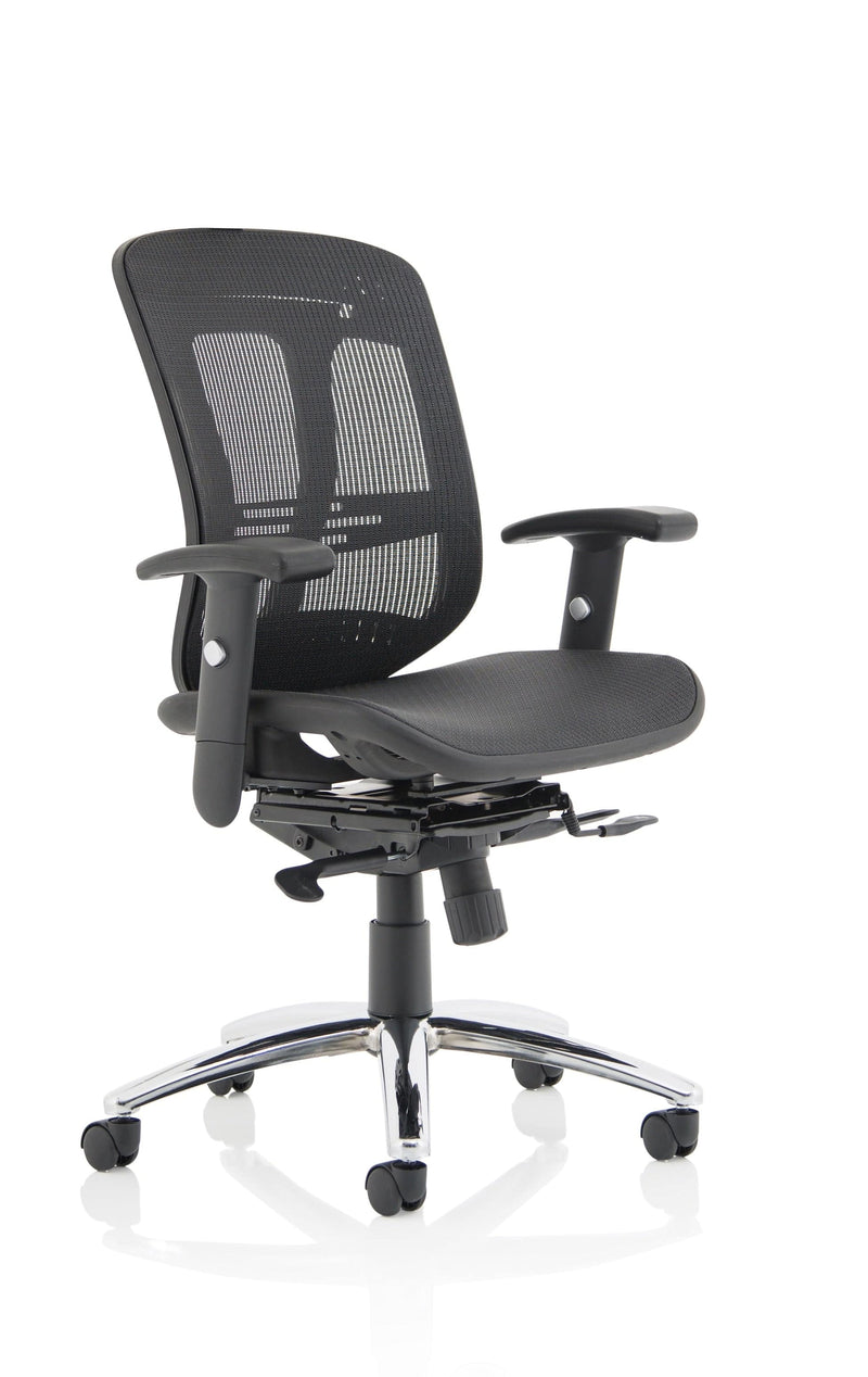 Mirage II Executive Chair Black Mesh With Arms Without Headrest - NWOF