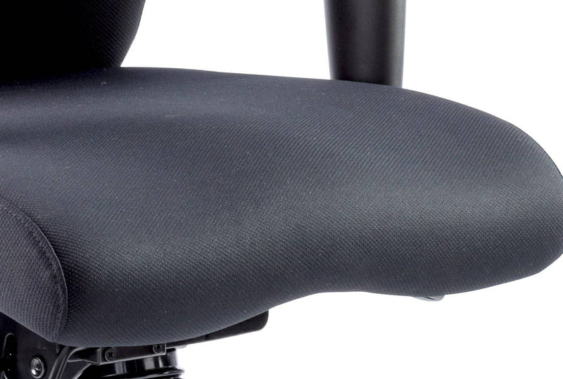 Onyx Ergo Posture Chair Black Fabric With Arms - NWOF