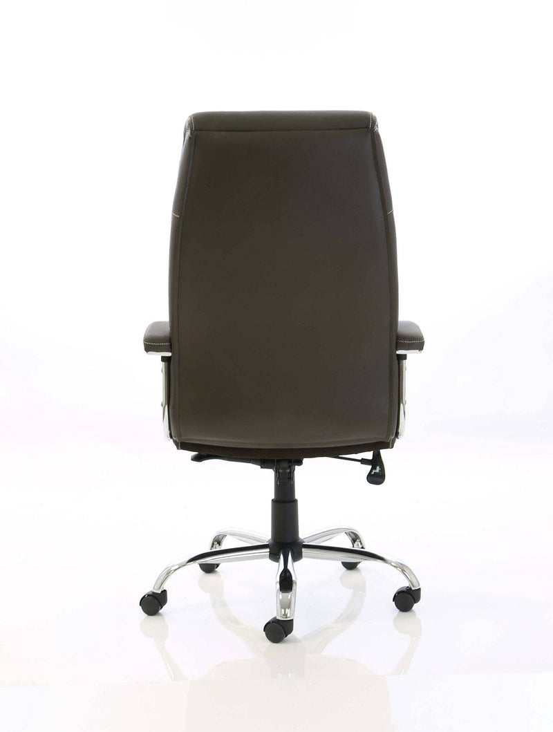 Penza Executive Brown Leather Chair - NWOF