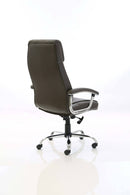 Penza Executive Brown Leather Chair - NWOF