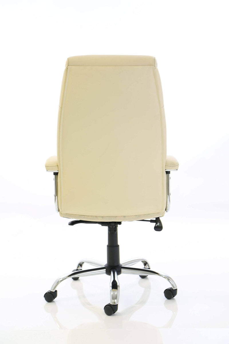 Penza Executive Cream Leather Chair - NWOF